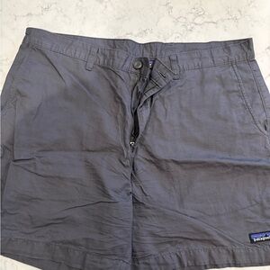 Patagonia Men's Charcoal Flat Front Shorts
